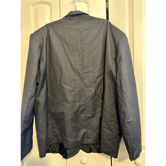 Mens Black Formal Blazer Jacket 100R Size Single-Breasted 2 Pockets Lightweight - Picture 4 of 4